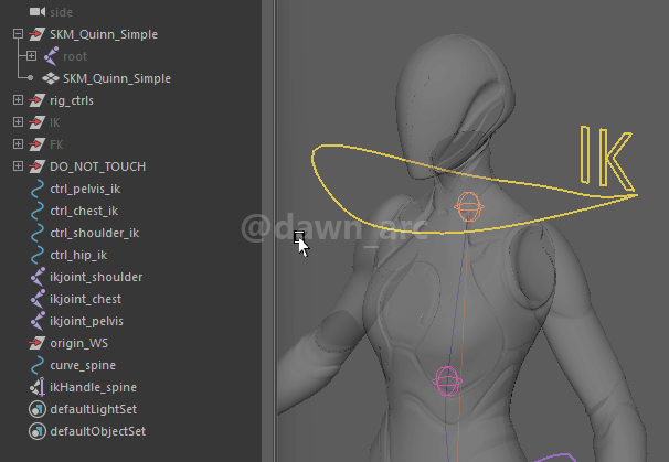 [Maya]Rigging 10 - Spine IK